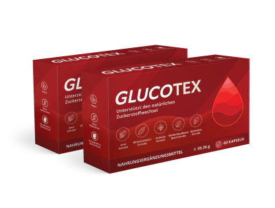 Glucotex 2er-Pack, 2 Packungen mit je 60 Kapseln