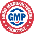 GMP certified manufacturing badge