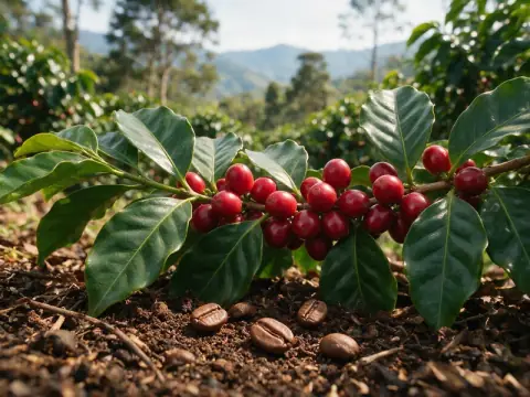 Coffee cherries representing caffeine in SodaPeak