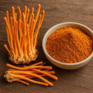 Organic Cordyceps militaris mushroom extract, a BreathiZen ingredient